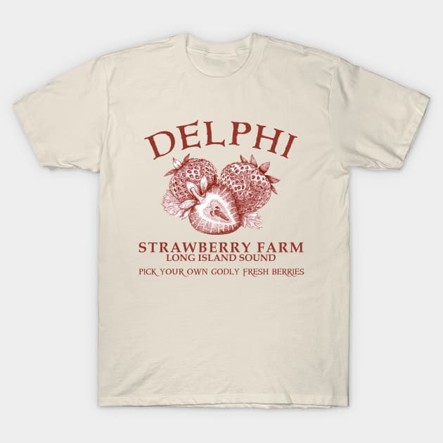 Delphi - Strawberry Farm T-Shirt by MoviesAndOthers